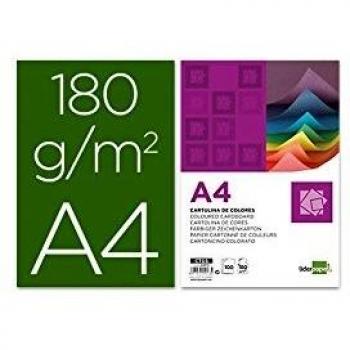 Liderpapel 180G/M2 - Cartulina, A4, Verde