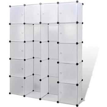 vidaXL Modular Cabinet 14 Compartments White 37x146x180.5 cm