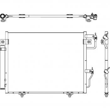 Behr hella service 8fc 351 307371 condensador aire acondicionado