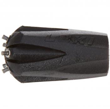 Leki Silent - Almohadilla para Puntas de Bastones de Senderismo, Color Negro
