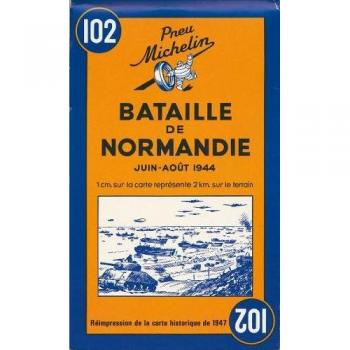 Mapa Histórico de la Batalla de Normandía Michelin N° 102