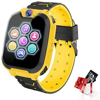 Smartwatch Niños Musica MP3 - Reloj Inteligente Niño 7 Juegos - Reloj del Teléfono, Reloj Inteligente Niña, Reloj de Cámara Alarma, Realiza Llamadas, Regalos Inteligentes para Niños, Smart Watch Niña