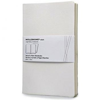 Moleskine Volant Large Plain Notebook - White
