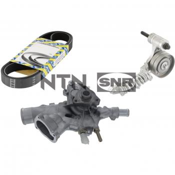 Bomba de agua con kit de correa poli V SNR KAP853.020