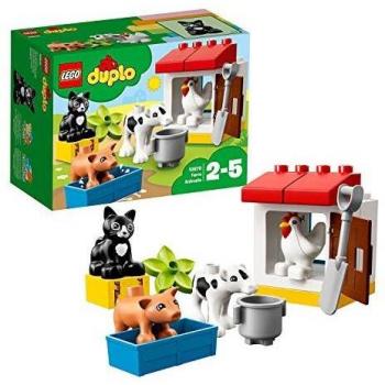 LEGO 10870 DUPLO Town Animales de Granja, Juguete Creativo para Niños y Niñas en Edad Preescolar con Figuras de Animales