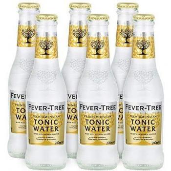 Tónica Premium Fever Tree, Botella de Cristal 200ml, Pack de 24 Unidades