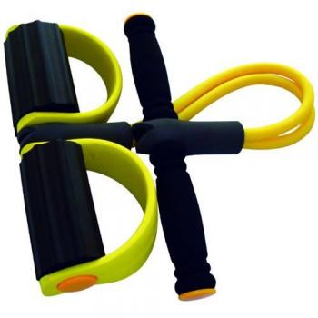 Jocca - Aparato para hacer ejercicio en casa | Cuerda de tensión multifunción | Ejercitador de piernas | Plegable y fácil de guardar
