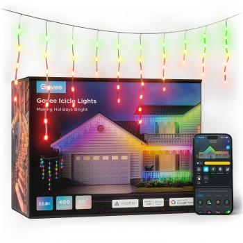 Guirnalda LED Icicle Govee RGB, 10 m, Interior y Exterior