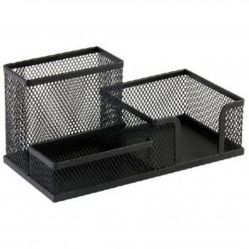 Gosear 3 en 1 Multi función Metal Grid Pluma Pencial Porta contenedor Organizador de Escritorio