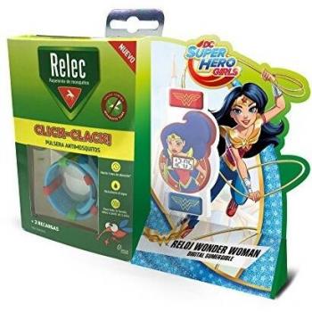 Relec Pulsera Repelente Antimosquitos Superhéroes Wonder Woman - 1 Unidad