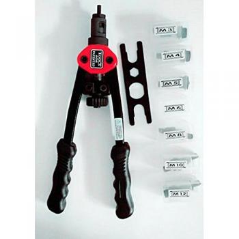 Pistola remachadora manual para tuercas remachables de 12, mandriles M3 M4 M5 M6 M8 M10 M12 BT-606