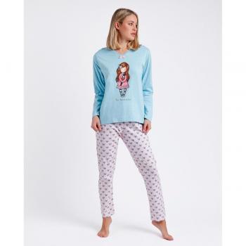 Pijama Manga Larga Nutcracker azul Santoro