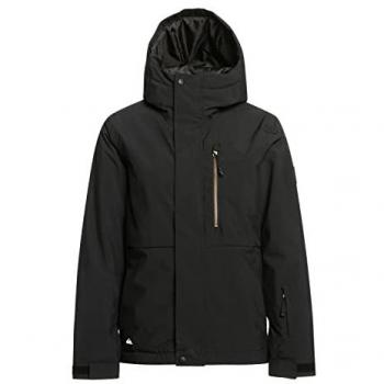 Chaqueta técnica de esquí Quiksilver Mission para niños, color negro, talla 16
