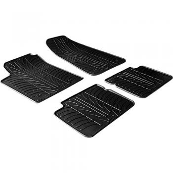 Rubber Car Mats GL 0131 Alfombras de Goma, 4 Piezas