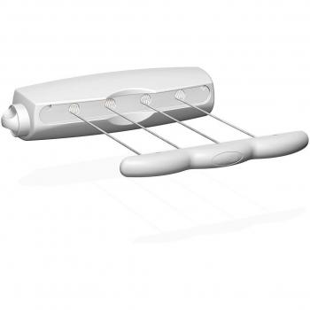 Tendedero de pared Gimi Rotor 4, 14 metros, capacidad máxima 8 kg, material 100% resina, diseño extensible
