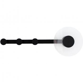Aplique y perchero negro 6W VENUS LED