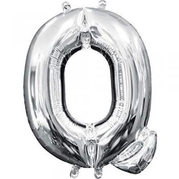 amscan 3304401 - Globo de Papel de Aluminio con Forma de Letra Q de 40,6 cm