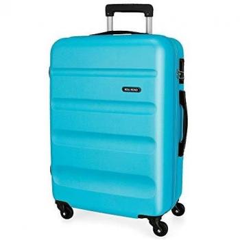 Roll Road Flex Maleta Mediana Azul 46x65x23 cms Rígida ABS Cierre combinación 56L 3,1Kgs 4 Ruedas