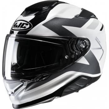HJC Casco Integral RPHA 1 Pinna Blanco-Gris y HJC RPHA 71 Pinna Casco - Negro Blanco (XL)