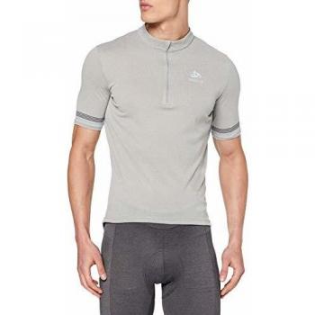 Odlo Stand-up Collar s/s 1/2 Zip Element Camisa, Hombre, Gris, Extra-Large