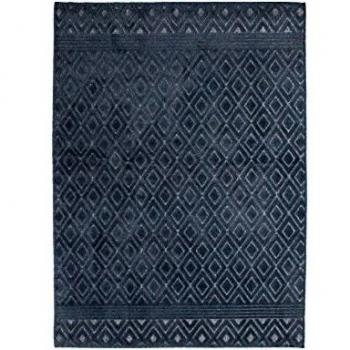 Alfombra rombos azul 133x180cm VINTAGE RELIEF Azul