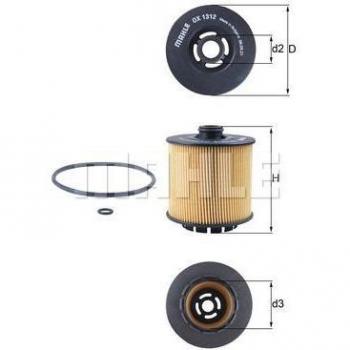 Filtro de aceite KNECHT OX 1312D MAHLE ORIGINAL