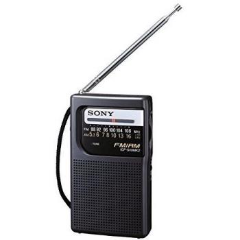 Sony ICFS10MK2B - Radio portátil AM/FM, negro