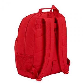 Real Madrid CF Mochila Grande Doble Adaptable a Carro, 42 cm, Rojo