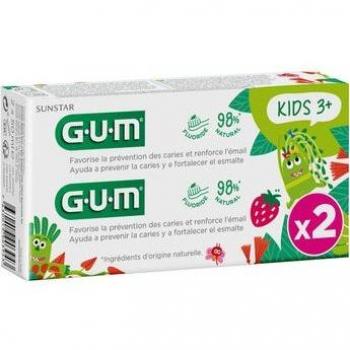 Pasta Dental Infantil con Flúor 2-6 Años 2x50ml