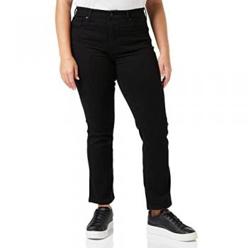 Jeans Levi's® 724 High Rise Straight Mujer, Color Negro, Casual, Algodón Sostenible, Talla 30/28