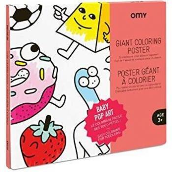 Póster Gigante para Colorear Pop Art 100x70cm - OMY