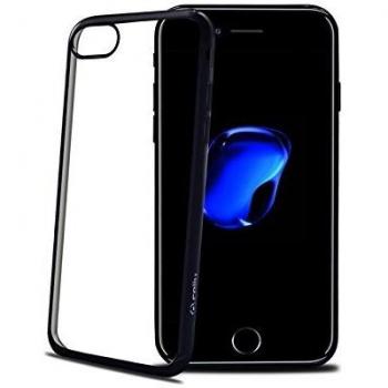 Celly Laser - Funda para iPhone 7, Color Negro y Transparente