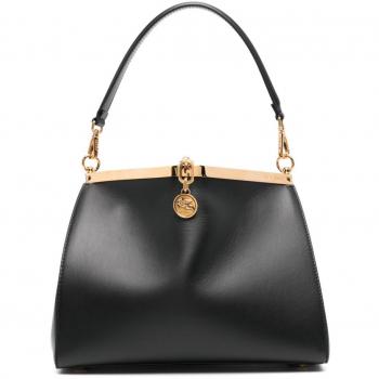 Etro Women's Vela Medium Leather Shoulder Bag in Black | Size UNI | WP1B0002AU022N0000