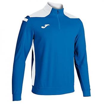 Sudadera sin capucha Joma Championship VI para hombre y niño, color royal blanco