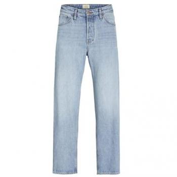 Jack & Jones Men's Loose-Fit Blue Denim Jeans - Model JJIEDDIE JJCOOPER AM 068, Size 36/32