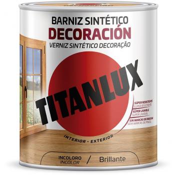 Barniz Sintético Titanlux Decoración Brillante Incoloro 4L