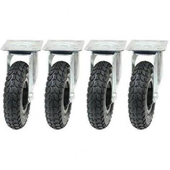 Parnells 4-8Inch 200mm Ruedas neumáticas Ruedas giratorias