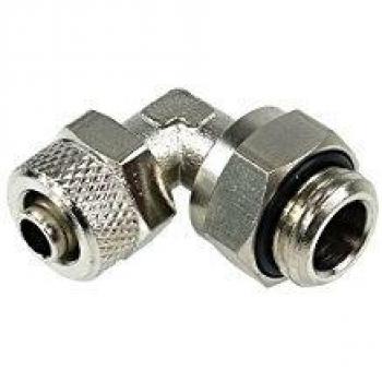 Rotatable 90° G1/4 Screw-On Nozzle for 8/6mm Hose