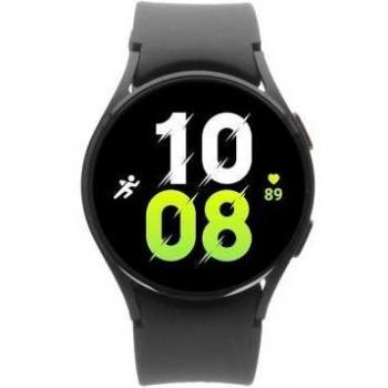 Samsung Galaxy Watch5 40mm Aluminum Case with Super AMOLED 1.2 Display, Touchscreen, 396x396 Pixels Resolution, Graphite Color, Wi-Fi, GPS