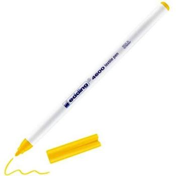 Edding 4600 rotulador textil - amarillo - 1 rotulador para tela - punta redonda de 1 mm - rotuladores textiles permanentes para dibujar en tejidos, resistentes a lavados de hasta 60  grados Celsius