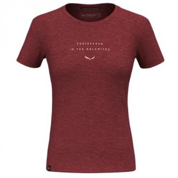 Camiseta Salewa Eagle Eitd Mujer Merino Rojo XS