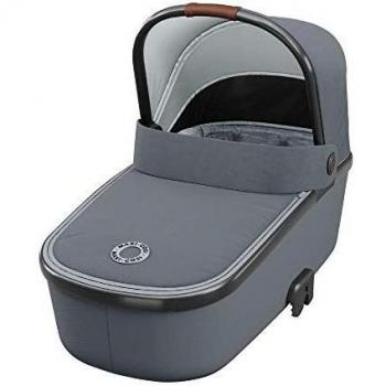 Maxi-Cosi Oria Capazo bebé ligero y plebagle compacto, colchón espacioso y confortable, capota protectora, color essential grey
