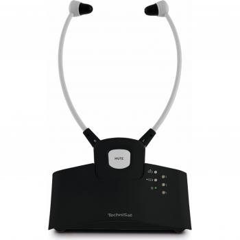 Auriculares In-Ear TechniSat Stereoman ISI 3 - Inalámbricos y Alámbricos, Negro, con Base de Carga, 9h de Autonomía