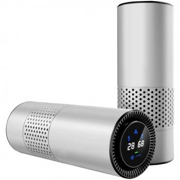 Purificador de aire verdaderamente HEPA con control de gestos. Elimina partículas de polvo, polen y malos olores. Ideal para el coche, el escritorio de la oficina o la habitación