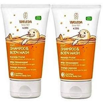 Weleda DUPLO Kids Champú y Gel 2 en 1 Naranja Frutal, 2x150ml