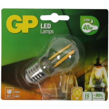 GP Luz led E27, 4 W, Blanco cálido, 14 x 12 x 4,5 cm