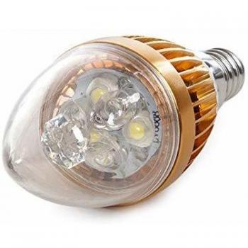 Greenice | Bombilla de LEDs Vela E14 3W 12VAC/Dc 240Lm 30.000H | Blanco Frío