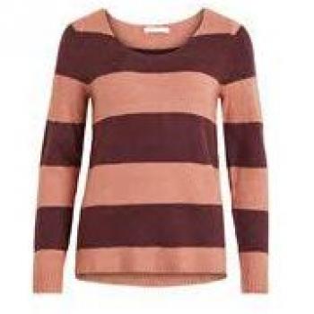 Vila Jersey VIKATAY Granate de Mujer. M Rojo