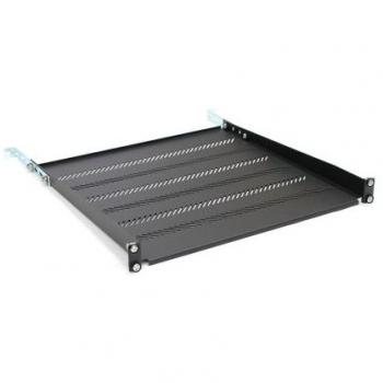 Cajón de bastidor Digitus TN-19-450-1U-BK, estante fijo 19, 1U, profundidad 450 mm, capacidad de carga 25 kg, montaje en 4 puntos, color negro,