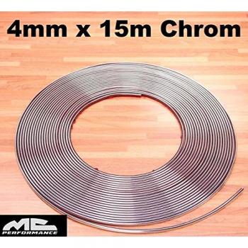 Moldura cromada 4mm x 15m autoadhesiva universal